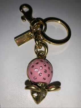 Crystal mouse purse/bag charm keychain